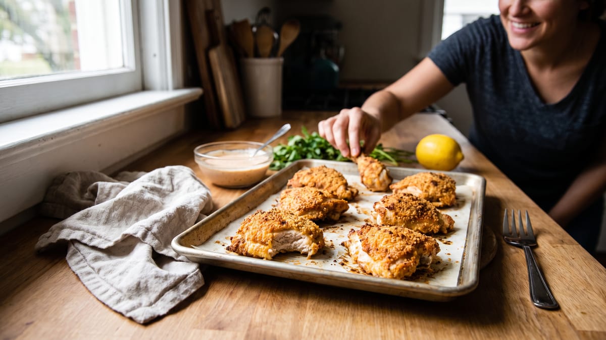 I Tried Making Crispy Chicken in the Oven and Couldn’t Believe How Good It Was