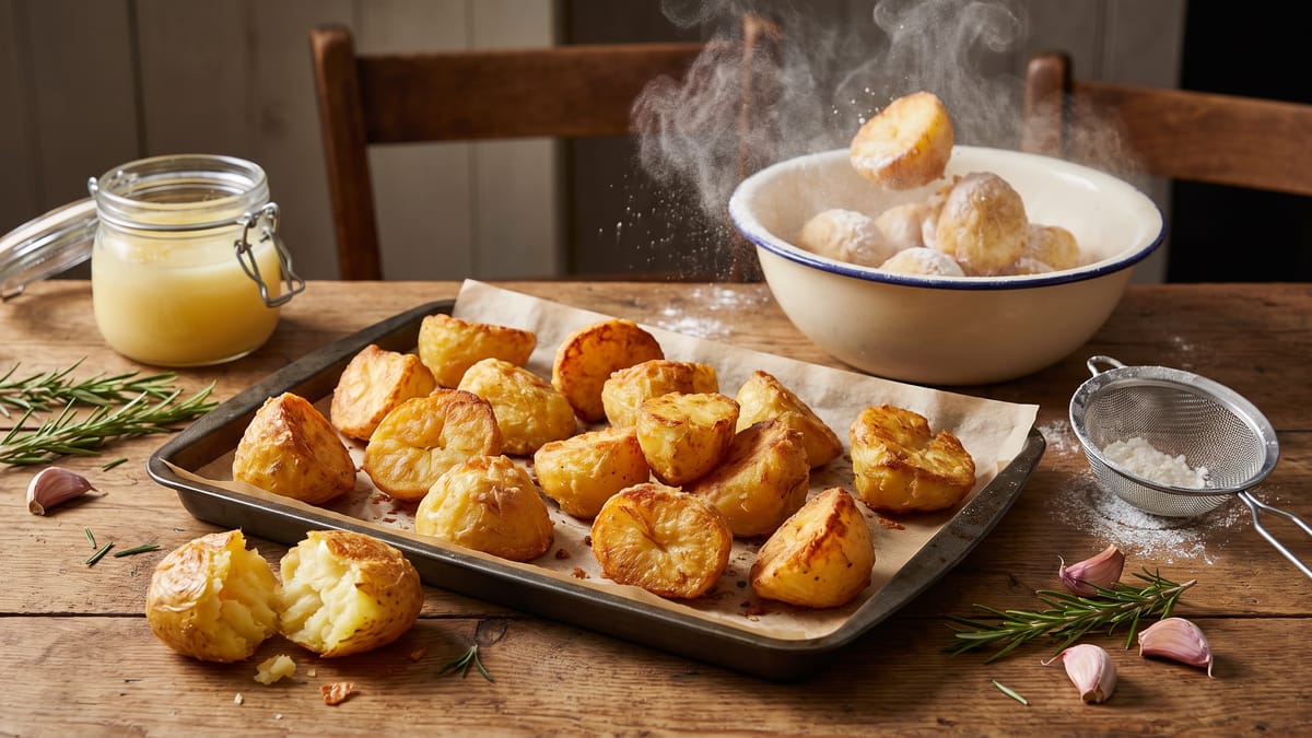 The One Trick That Makes Roast Potatoes Crispy on the Outside and Fluffy Inside